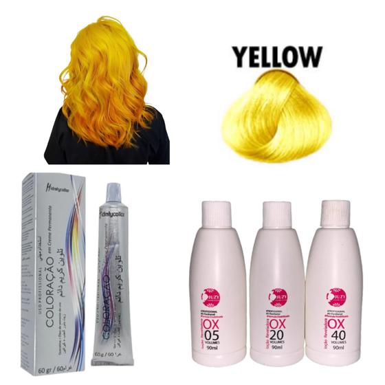 Imagem de Coloração Mairibel Yellow 60g + Ox 90ml