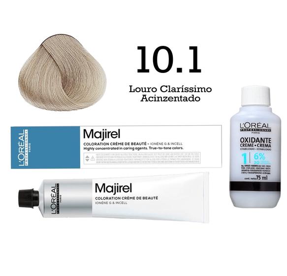 Imagem de Coloração Majirel 10.1 Louro Claríssimo Acinzentado + Emulsão Oxi 20 Vol. 75ml  L'Oréal