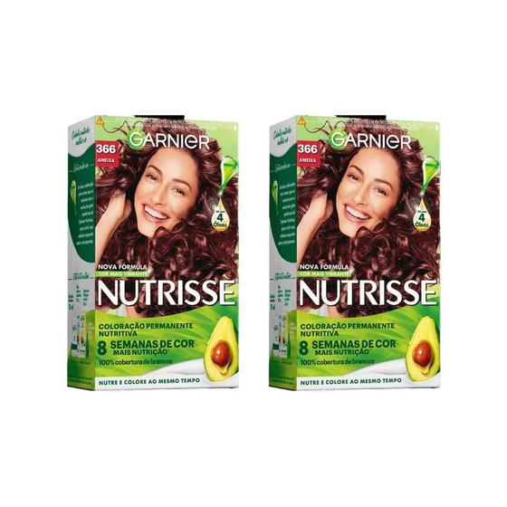 Imagem de Coloraçao Nutrisse 366 Acaju Purpura / Ameixa - Kit Com 2Un