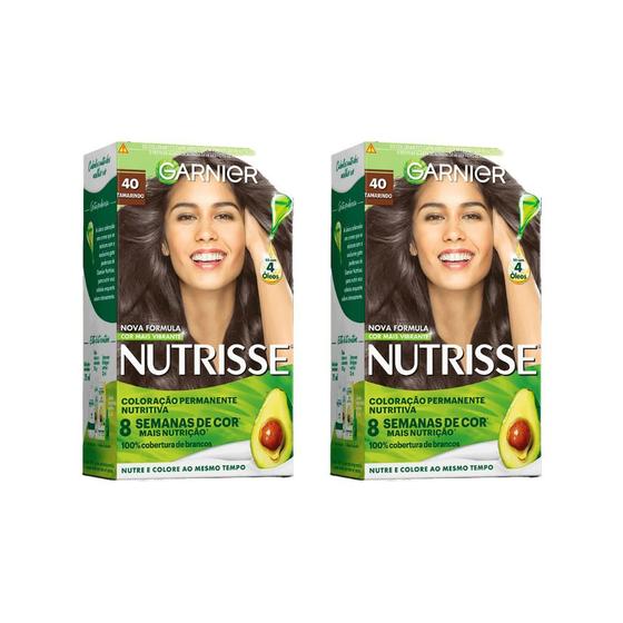 Imagem de Coloraçao Nutrisse 40 Castanho / Tamarindo - Kit C/ 2un