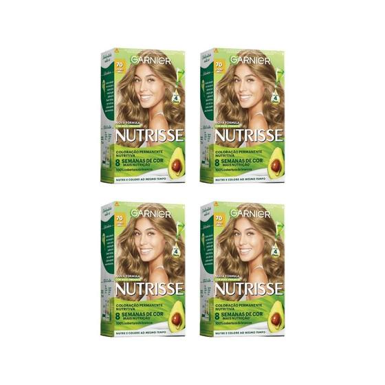 Imagem de Coloraçao Nutrisse 70 Louro Natural-Kit C/4Un