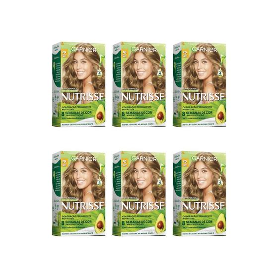 Imagem de Coloraçao Nutrisse 70 Louro Natural-Kit C/6un