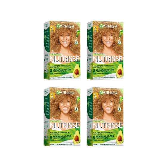 Imagem de Coloraçao Nutrisse 73 Louro Natural Dourado-Kit C/4Un