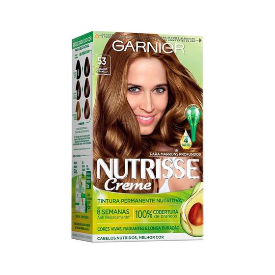 Imagem de Coloração Nutrisse Castanho Caramelo 53 Garnier