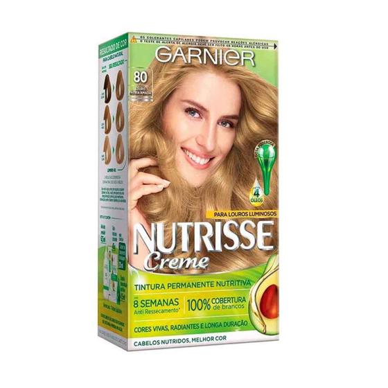 Imagem de Coloração Nutrisse Loura Pátria Amada 80 Louro Claro Garnier