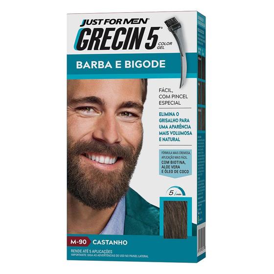 Imagem de Coloração para Barba e Bigode Grecin 5 - Castanho