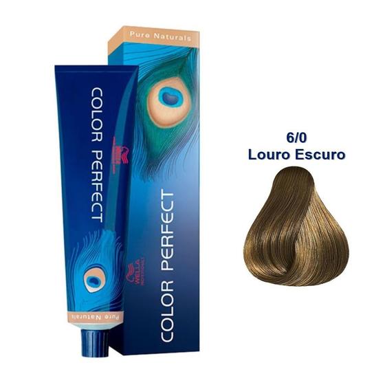 Imagem de ColoraçãO Permanente Wella Professionals Color Perfect 6/0 Louro Escuro 60g