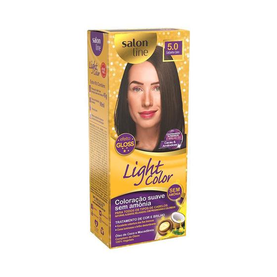 Imagem de Coloração Salon Line Light Color Profi 5.0 Castanho Claro