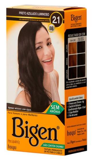 Imagem de Coloração / Tinta / Tintura para cabelo - BIGEN - Sem amônia - diversas cores - Cless