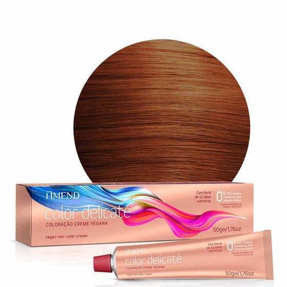 Imagem de Coloração Vegana Color Delicaté 0.43 Cobre Intensificador 50g - Amend