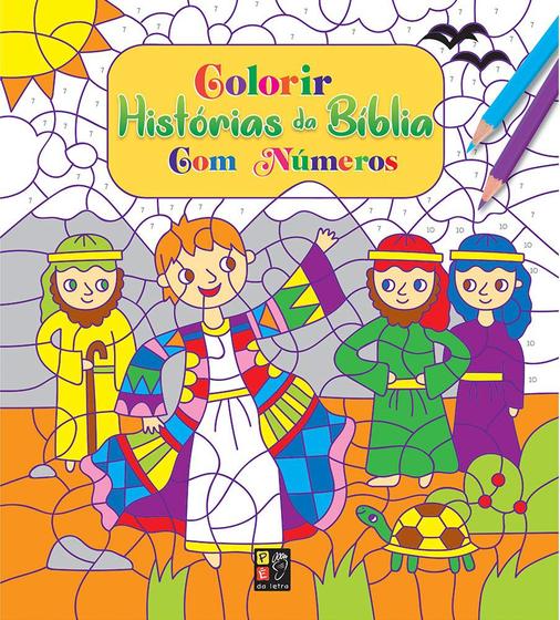 Imagem de Colorir Histórias da Biblia com Números - Cada número uma cor