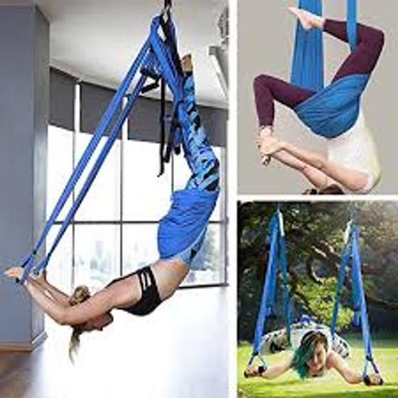 Imagem de Columpios Pilates Aéreo +  Par de Suporte de teto.