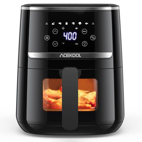 Imagem de Combinação de forno de fritadeira Air Fryer Acekool 5L 1.500W 8 predefinições