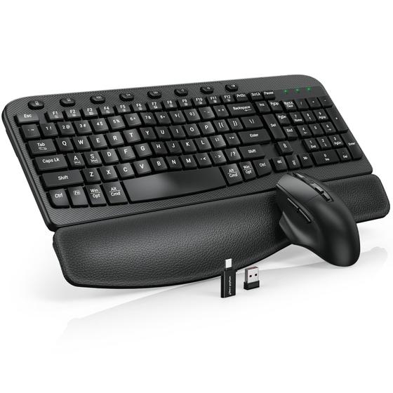 Imagem de Combinação de teclado e mouse sem fio SABLUTE Ergonomic