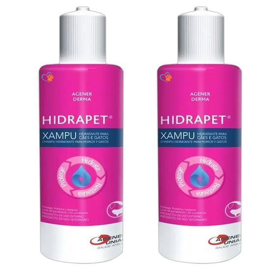 Combo 02un Shampoo Hidrapet 500ml Agener Agener União Shampoo