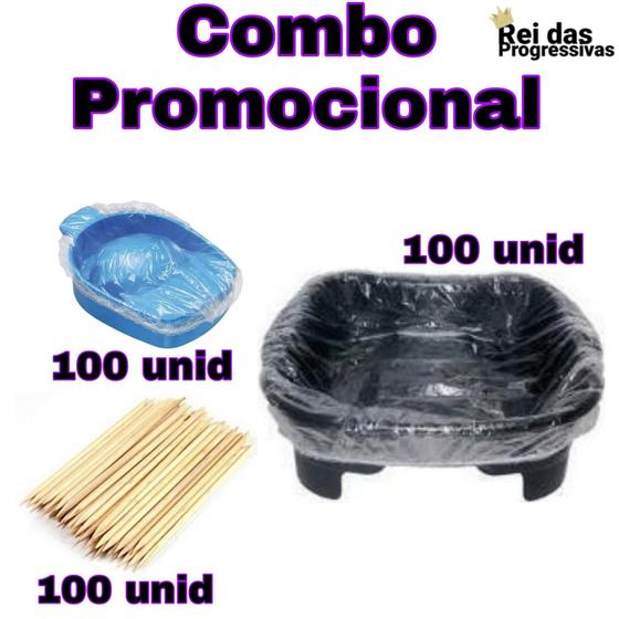 Imagem de Combo 100 Protetores Pedicure + 100 Prot. Manic. + 100 Palit