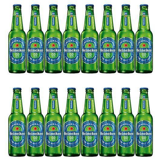 Imagem de Combo 16 Cervejas Sem Álcool Heineken 0,0% - Ln 330 Ml