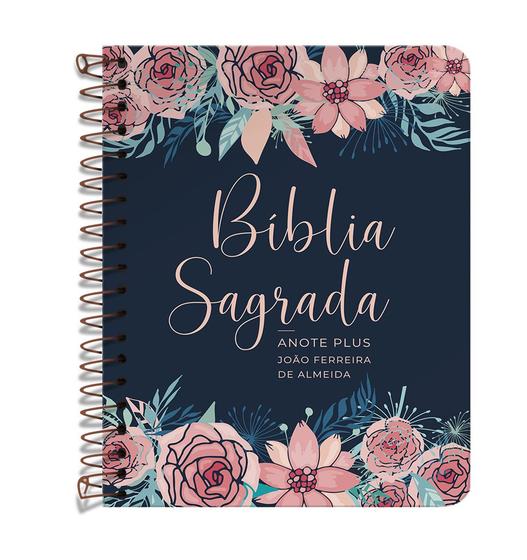 Combo 2 Bíblias Sagradas Anote NVI Letra Normal Capa Dura Espiral Rosas - Livro Cristão Menor preço em Combo 2 Bíblias Sagradas Anote NVI Letra Normal Capa Dura Espiral Rosas - Livro Cristão