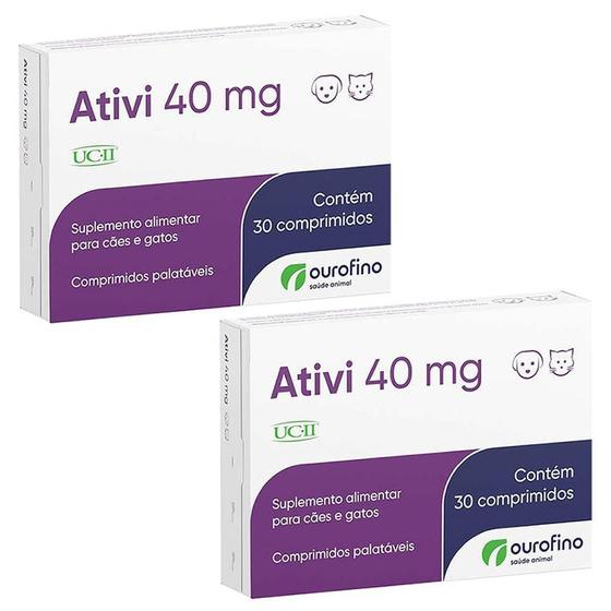 Imagem de Combo 2 Caixas Ativi 40Mg Ucii 30 Capsulas Cada - Ourofino