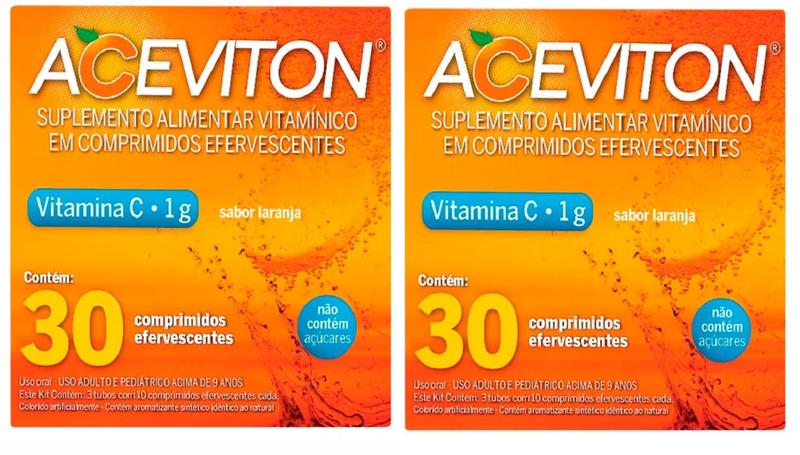 Imagem de Combo 2 caixas Vitamina C efervescente 30 comprimidos - cimed
