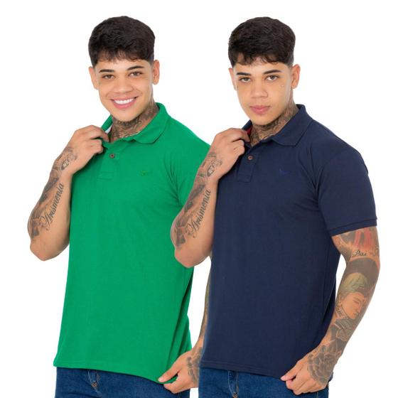 Imagem de Combo 2 Camisa Polo Sofisticado Conforto Premium e Estilo