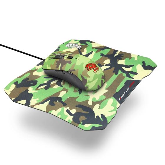 Imagem de Combo 2 em 1 Mouse 3.200DPI, Led 7 Cores + Mouse Pad - ELG