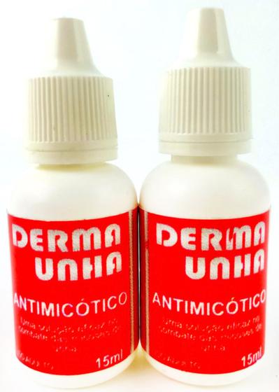 Imagem de Combo 2 frascos de Derma unha Tratamento Micoses De Unhas
