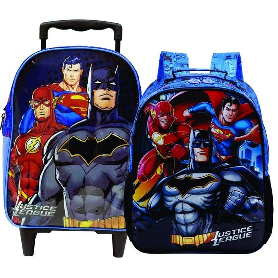 Imagem de Combo 2 Mochilas Liga da Justiça