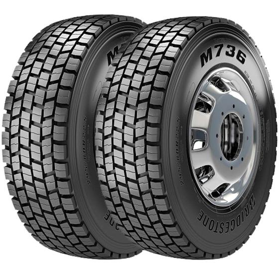 Imagem de Combo 2 Pneus 295/80R22.5 152/148m M736 Tração Bridgestone