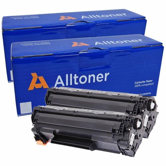 Imagem de Combo 2 Toners Compatíveis Hp Cb435a 35a Cb436a 36a Ce 285a 85a P1102w M1132 P1005 P1505 M1120 ALLTONER 2UNIT