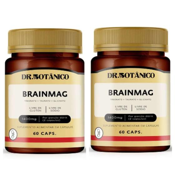 Imagem de Combo 2 un - brainmag 1400mg 60 capsulas dr botanico