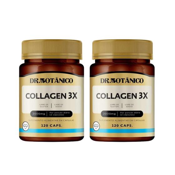 Imagem de Combo 2 un colageno 3x 2.000mg 120 capsulas dr. botanico