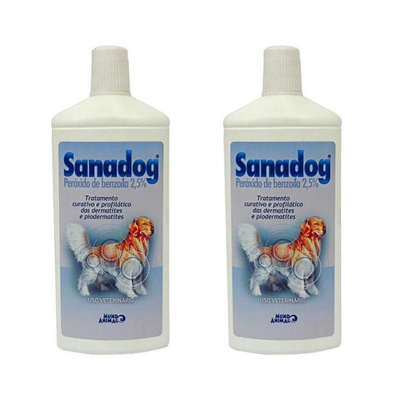 Imagem de Combo 2 unidades Sanadog Shampoo - 500 ml