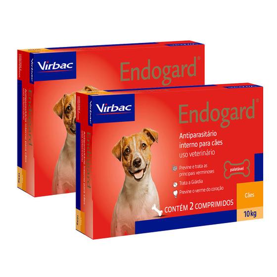 Imagem de Combo 2 UnidadesEndogard Cães 10 kg cx. 2 comprimidos - Virbac