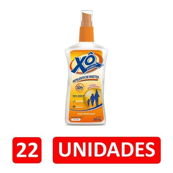 Imagem de combo 22 xô inseto repelente de insetos repele o mosquito da dengue pernilongos spray 200ml cimed