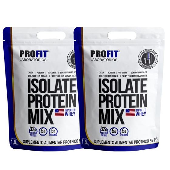 Combo X Isolado Protein Isolate Concentrado Mix Mousse De Maracuja Kg Refil Profit Whey