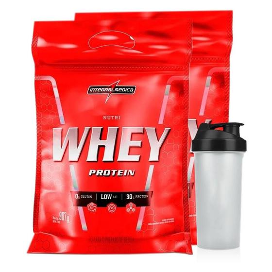 Combo 2x Nutri Whey Isolado Concentrado baunilha + Coqueteleira - Integralmedica Menor preço em Combo 2x Nutri Whey Isolado Concentrado baunilha + Coqueteleira - Integralmedica