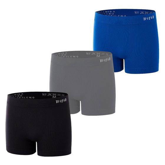 Imagem de Combo 3 Cueca Box Boxer Infantil Microfibra Trifil 