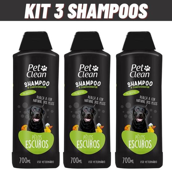 Imagem de Combo 3 Shampoo e Condicionador Pet Clean 2,1L para Cães e Gatos