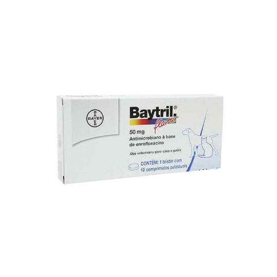 Imagem de Combo 3 Unidades Baytril Flavour 50 mg Bayer - 10 comprimidos