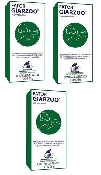 Imagem de Combo 3 unidades Fator Giarzoo 26 g Pet - Arenales