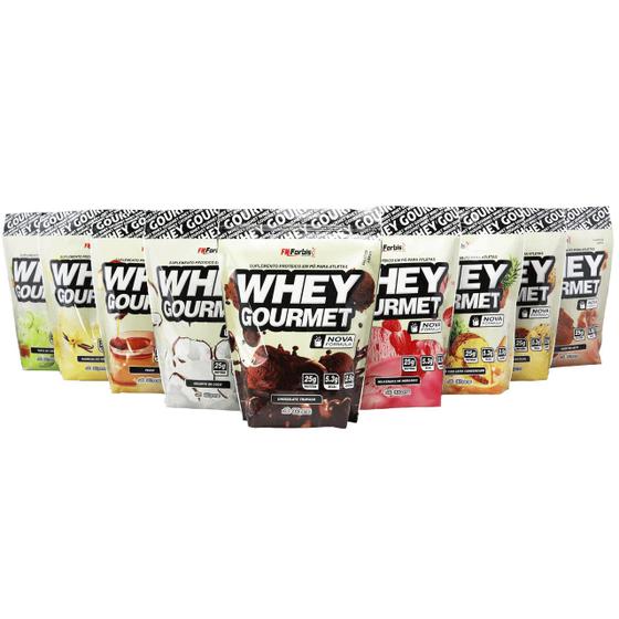 Imagem de Combo 3 Whey Gourmet Fn Forbis 907g