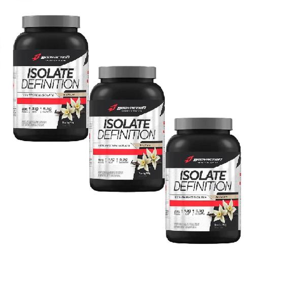 Imagem de Combo 3 Whey Isolate Definition (900g)27g Proteína Por Dose