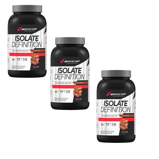 Imagem de Combo 3 Whey Isolate Definition (900g)27g Proteína Por Dose