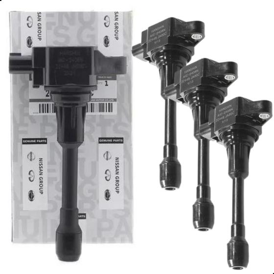 Combo 4 Bobinas de Ignição 3 Pinos para Nissan 22448-1KT1A Menor preço em Combo 4 Bobinas de Ignição 3 Pinos para Nissan 22448-1KT1A
