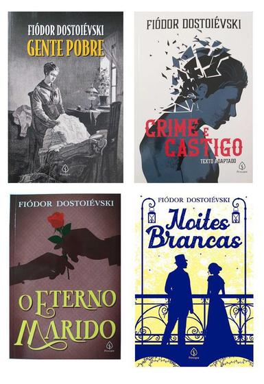 Combo 4 Livros Físicos Fiodor Dostoiéviski Crime e Castigo Menor preço em Combo 4 Livros Físicos Fiodor Dostoiéviski Crime e Castigo