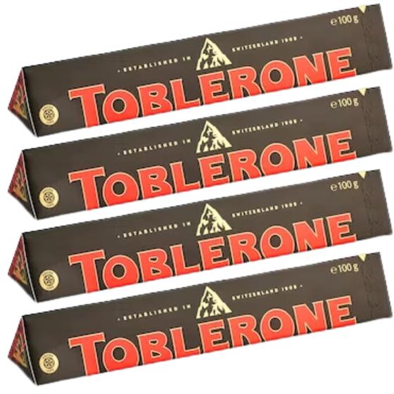 Imagem de Combo 4 Toblerone Dark Meio Amargo 100g X 4