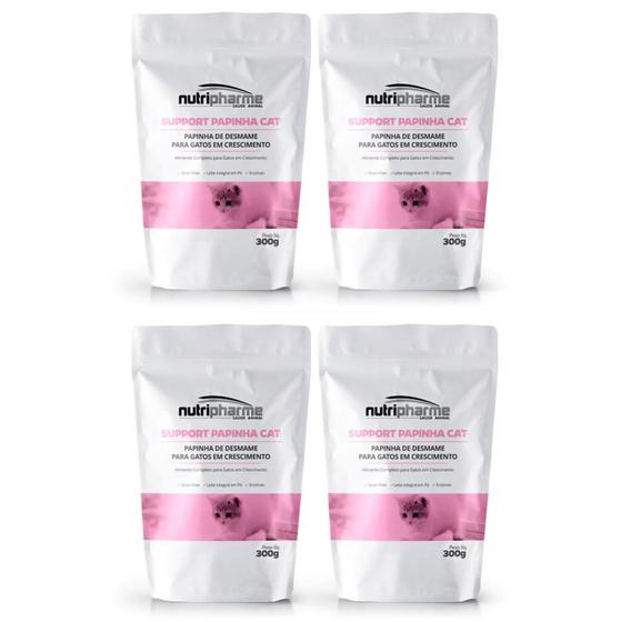 Imagem de Combo 4 unidades Support Papinha Cat para Gatos Filhotes 300 g - Nutripharme