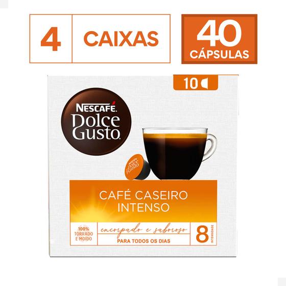 Imagem de Combo 40 Cápsulas Café Caseiro Intenso Dolce Gusto