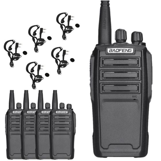 Imagem de Combo 5 Rádio Comunicador Baofeng UV-6 Walk Talk 